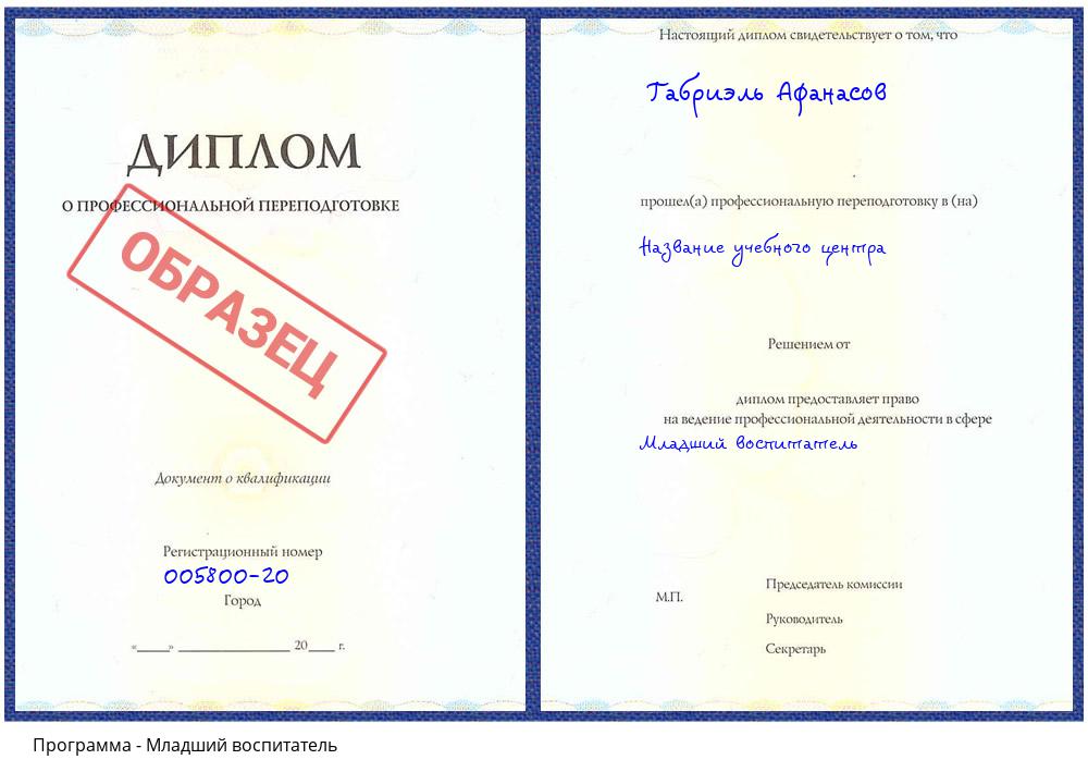 Младший воспитатель Мытищи